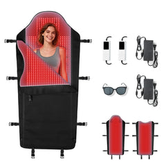 PZJDSR full-body red light mat top view for comprehensive coverage and relaxation