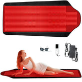 PZJDSR largest 1444-LEDs therapy mat front view for full-body coverage