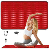 PZJDSR red light therapy mat shows full back coverage for relaxing sessions.