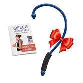 Q-Flex Massage Tool blue, full view for versatile self-massage at home or travel.
