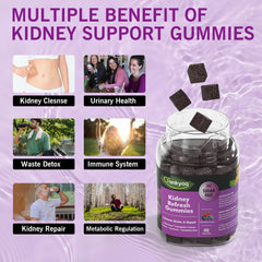 Q'ankyaq D Mannose Gummies herbal blend with astragalus and chanca piedra on label.