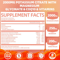 QANLOI ingredients panel showing vegan, non-GMO formula and magnesium glycinate.