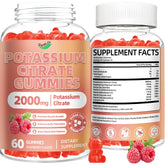 QANLOI potassium citrate gummies bottle for daily electrolyte balance and hydration.