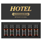 Qiapu Hotel Collection diffuser set bottle close-up shows premium hotel-inspired aroma