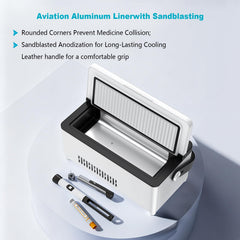 QIRDLP portable diabetes cooler compact design makes transport easy in bags or briefcases.
