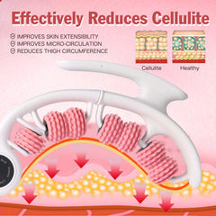 Qkiky cellulite massage tool thigh wrap in action for contouring