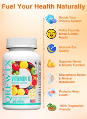 Two orange gummies serving suggests simple daily intake and consistency.