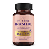 QSTA Myo-Inositol bottle being poured for daily wellness support.