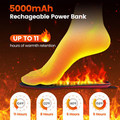 qsvgms heated insoles with mobile app control for easy adjustments.