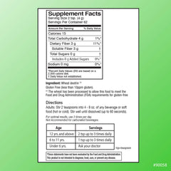 Quality Choice 62 Servings Fiber Powder compact bottle for daily fiber