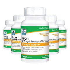 Quality Choice Energy Iron 27mg dispensing pour of tablets