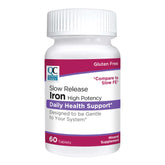Quality Choice Iron High-Potency Slow-Release bottle front showing label for easy daily supplementation