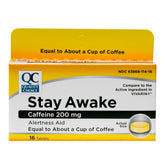 Quality Choice Stay Awake caffeine tablet pack ready for study sessions