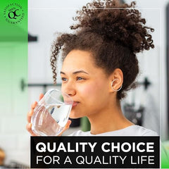 Quality Choice Tasteless Fiber Powder mix blends invisibly in beverages