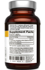 Quality of Life Deodorex capsules beside a glass of water for easy daily use.