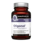 Quality of Life Oligonol Premium bottle front suggests healthy aging and circulation.