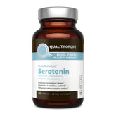 Quality of Life Pure Balance Serotonin bottle front suggests mood support and daily calm.