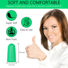 Quality Plugs by Rips rolled insertion demonstrating easy fit for sleep and study