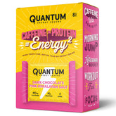Quantum Energy Square – Caffeine + 10g Protein Bar | Vegan & Gluten-Free | Dark Chocolate Pink Himalayan Salt