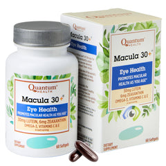 Quantum Macula 30+ bottle front view for eye health support