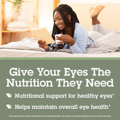 See Lutein+ label close-up shows 5:1 lutein to zeaxanthin ratio.