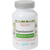 Quantum Super Immune Plus Lysine bottle with 90 vegicaps for daily immune support.
