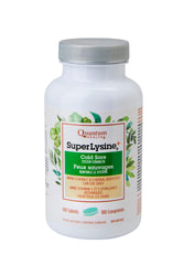 Quantum Super Lysine 180 Count bottle front view for daily immune support.
