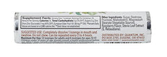 Close-up of TheraZinc lozenge with elderberry raspberry flavor for daily immune support