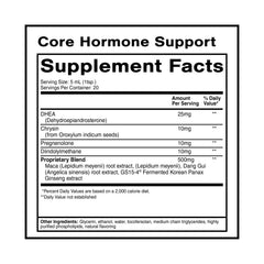Quicksilver Core Hormone Support label highlights ingredients and berry flavor.