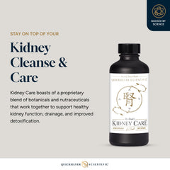 Quicksilver Kidney Care with astragaloside IV extract highlights key ingredient visual.