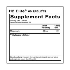 Quicksilver Scientific H2 Elite tablet dissolve shows fast hydrogen release into water.