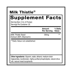 Quicksilver Scientific milk thistle pour illustrating easy dosing and liquid intake
