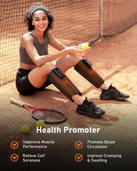QUINEAR calf massager offers 3 intensities and 3 modes for personalized relief.