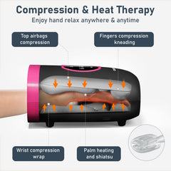 QUINEAR Hand Massager cordless design ideal for uninterrupted sessions.