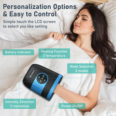 QUINEAR soft chamber allows comfortable hand placement