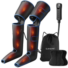 QUINEAR leg massager extensions provide a larger, comfortable fit for personalized relief.