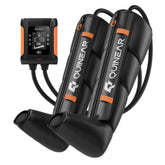 QUINEAR leg recovery system cordless boots with sequential compression for full-leg relief.