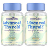 Quorinthiumax thyroid support bottle front view highlighting 3-phase release technology for steady daily support