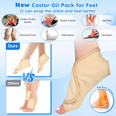 Qupite chest castor oil wrap 1 for skin comfort and circulation.