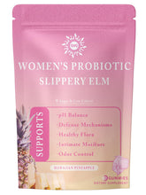 QVQ Women’s Probiotic Slippery Elm Gummies bottle showing balanced feminine health potential