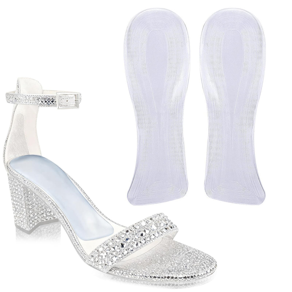 QZFQZF heel inserts weight distribution closeup for all-day comfort.