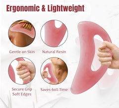 RAAFI gua sha tool for back and shoulders helps soothe tightness.