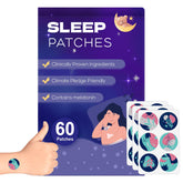 RAAYAM Sleep Patches 60-pack packaging shows long-lasting nightly support