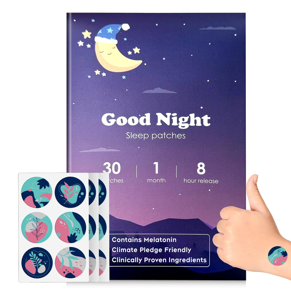 RAAYAM Sleep Patch pack with 30 sheets promotes a peaceful night.