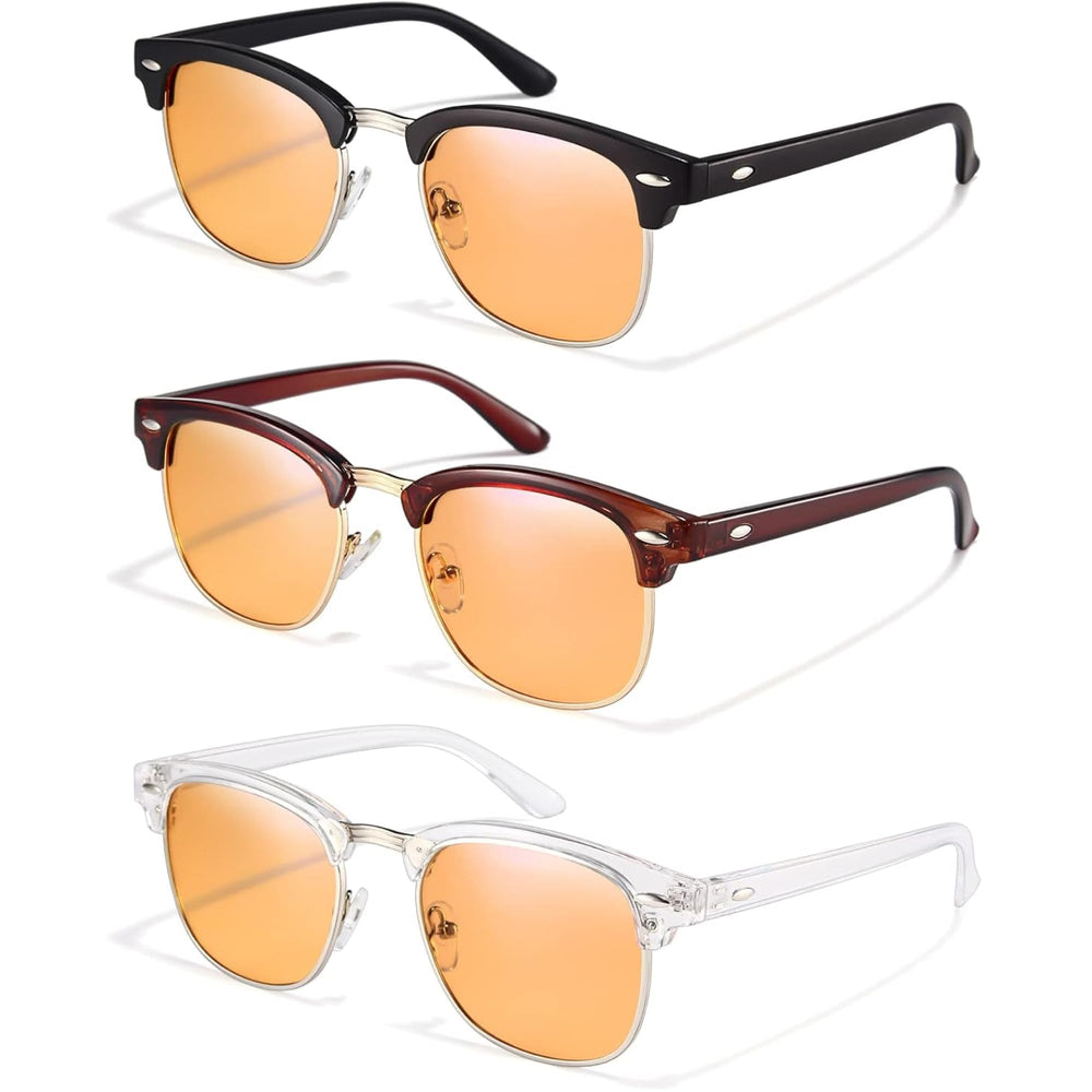 Racico blue light glasses front view designed to reduce eye strain during screen time