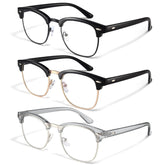 Racico blue light glasses front view with UV400 protection for comfortable all-day use.