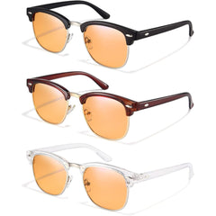 Racico blue light glasses front view designed to reduce eye strain during screen time