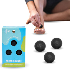 RAD Micro Rounds front view — compact massager for targeted deep tissue relief.