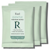 Rael Feminine Wipes travel-size pack for on-the-go freshness and daily use.