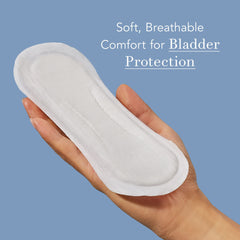 Rael liner with four-layer core for strong absorption and daily confidence.